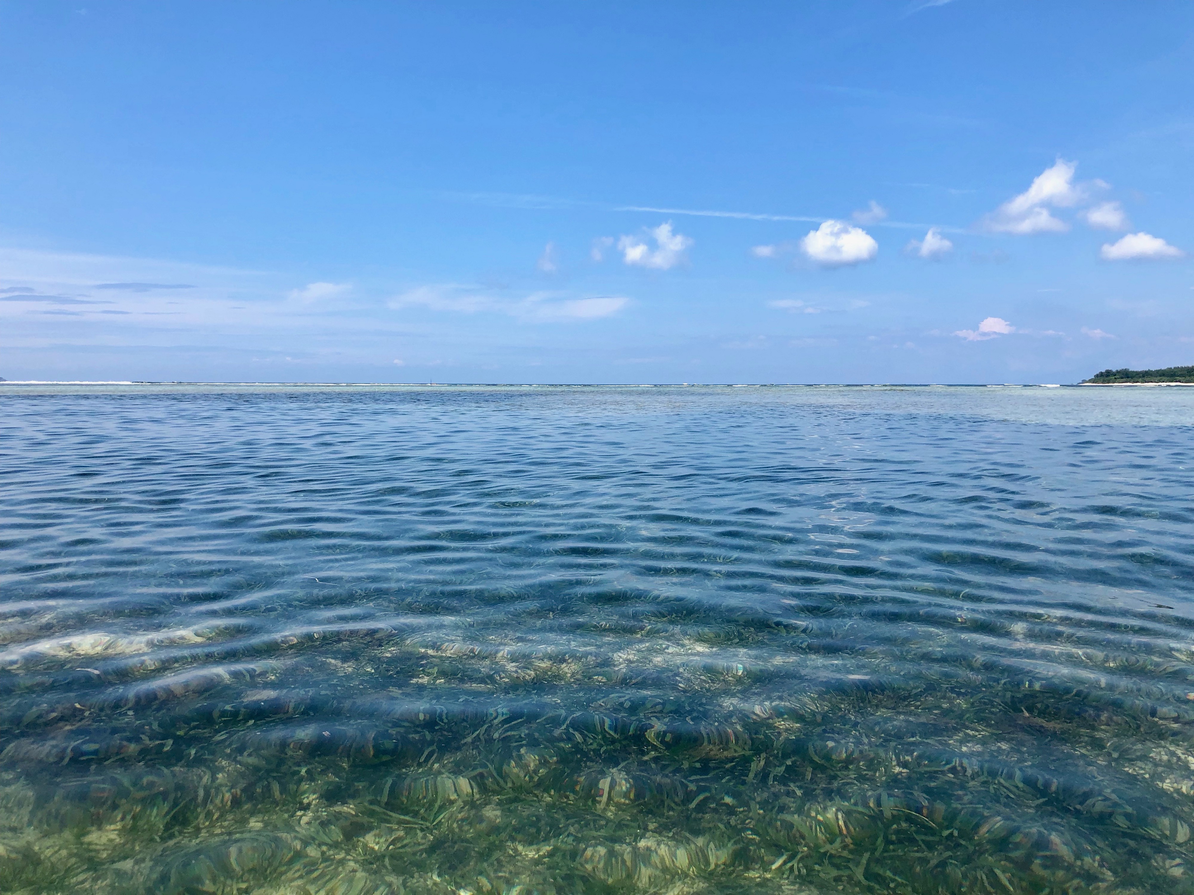 Clear water at Gili Air Beach