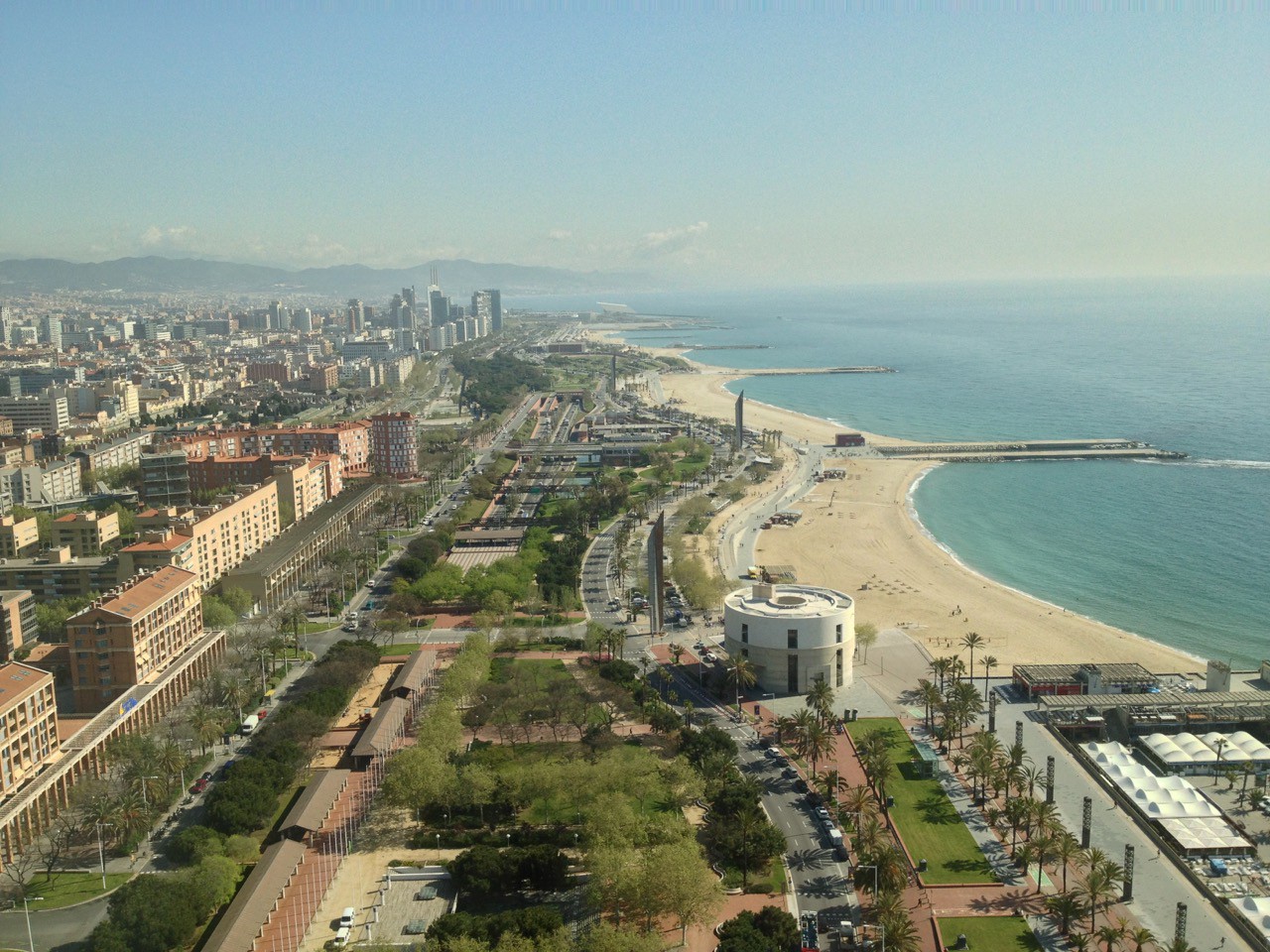 View from the German Embassy in Barcelona
