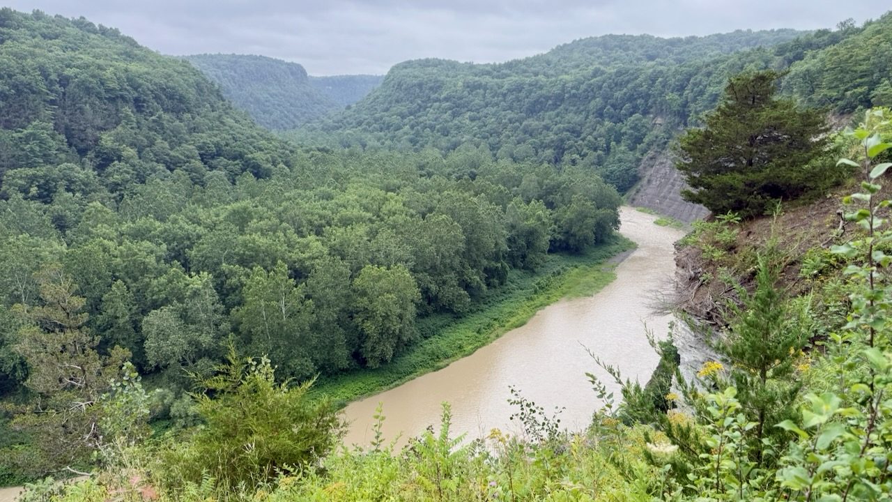 The Genesee River gorge at Letchworth State Park, New York