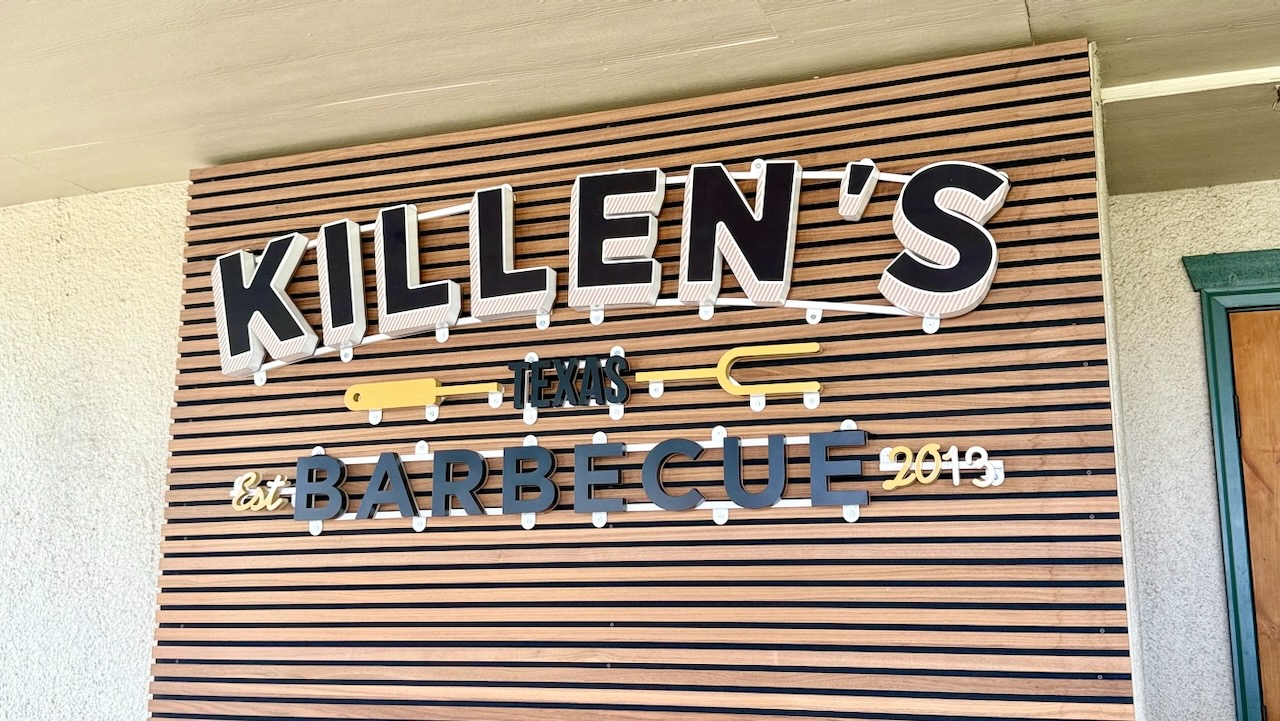 Killen's Barbecue sign in Houston, Texas
